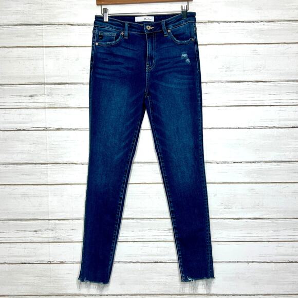 Kancan Dark Wash Stretch Denim Skinny Jeans Size 27 - Picture 1 of 11